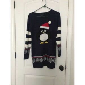 Blizzard Bay Adult Unisex Penguin Theme Ugly Christmas Sweater Size Small
